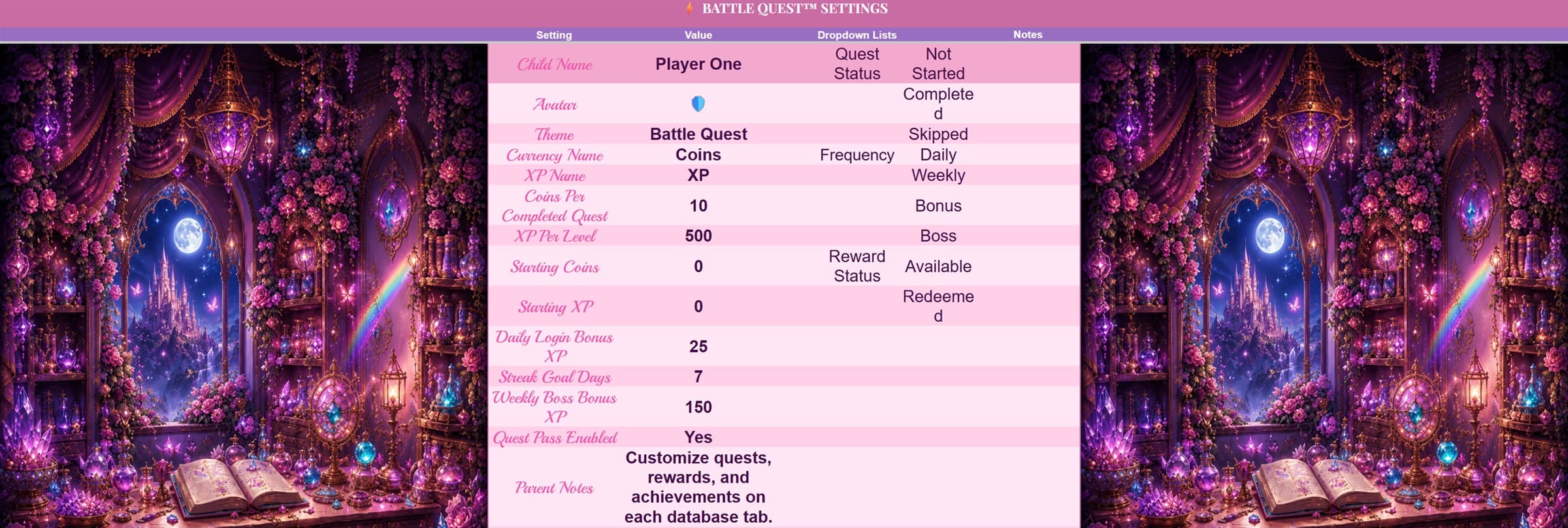 Battle Quest Enchanted Setup preview